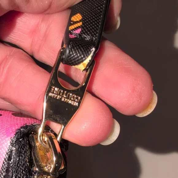 Versace Jeans Couture Pink, Gold, and Black Wallet - Picture 15 of 16